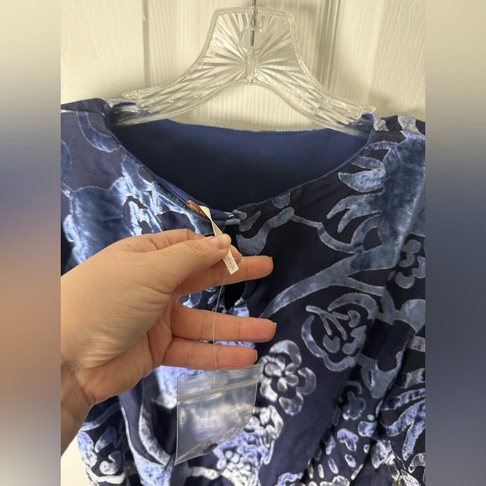 Free People Manuka Burnout Velvet Mini Dress S - Picture 5 of 5